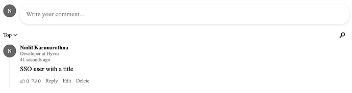 sso user title
